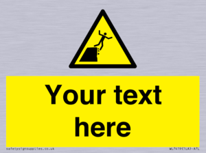 Custom Warning unstable cliff edge